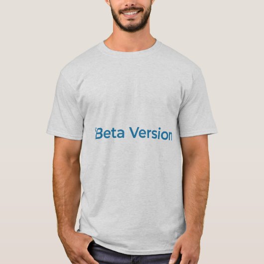 T-shirt Beta Version – Tech Geek Typography Design (Devant)