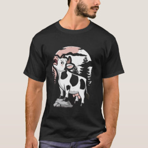 T-shirt Bétail Vache Élevage - Agriculture Fermier Lune Hu