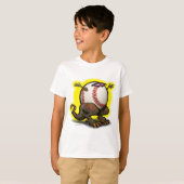 T-shirt Bête de base-ball (Devant entier)