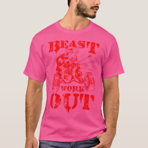 T-shirt Bête Entraînement Wolf Fitness Mode Muscles Liftin