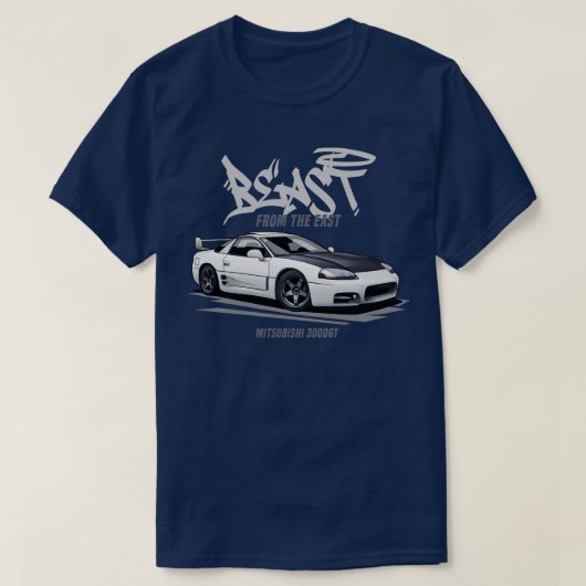 T-shirt Bête Mitsubishi 3000GTO De L'Est (Design devant)