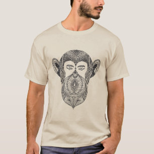 T-shirt Bête sauvage du griffonnage de forêt