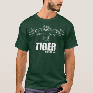 T-shirt Bête Tigre Sur Fitness GymGym Motivation Fitness S