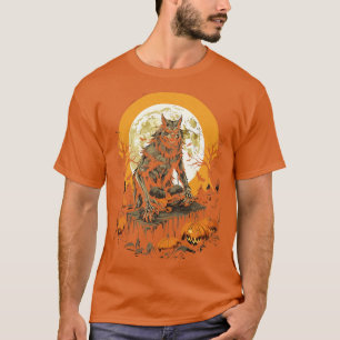 T-shirt Bête Werewolf Tee Effrayant Halloween Don 2