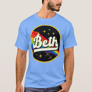 T-shirt Beth Rainbow Dans L'Espace Style Vintage
