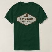 T-shirt Bethpage State Park New York Tree Log Texture Bois (Design devant)