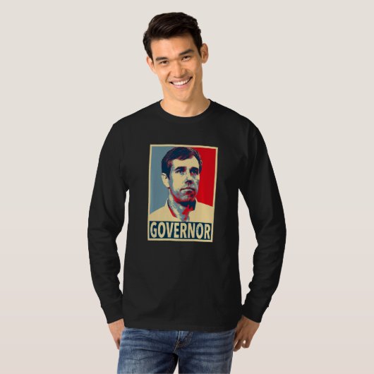 T-shirt Beto O'rourke Beto, Gouverneur (Devant entier)