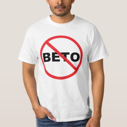 T-shirt Beto O'Rourke, président Anti-populaire (Devant)