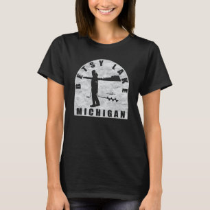 T-shirt Betsy Lake Ice Fishing Michigan