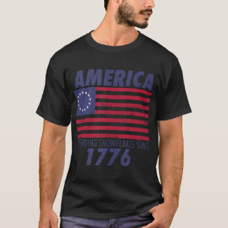 T-shirt Betsy Ross 4 juillet drapeau américain 1776