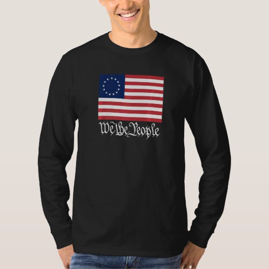 T-shirt Betsy Ross Flag We The People   (Devant)