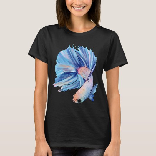 T-shirt Betta bleu (Devant)