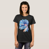 T-shirt Betta bleu (Devant entier)