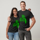T-shirt Betta Crowntail vert (Unisexe)