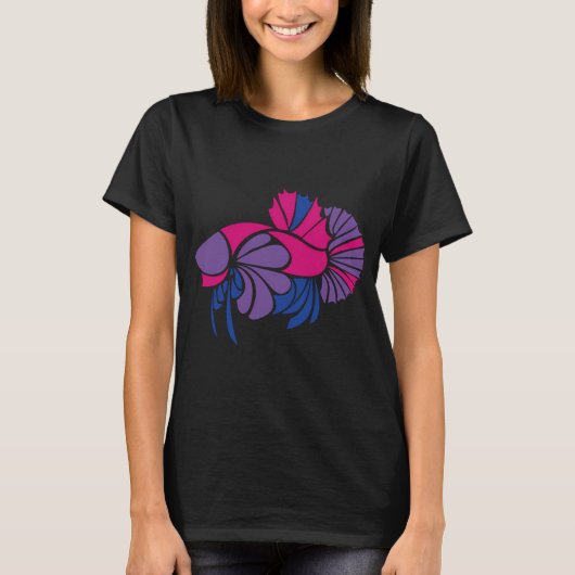 T-shirt Betta de fierté bi (Devant)