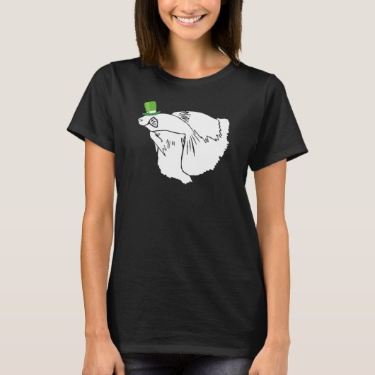 T-shirt Betta Fish Leprechaun Irish St Patrick Day (Devant)