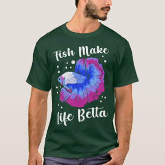 T-shirt Betta Fish Siamese Combattre le poisson Betta Sple