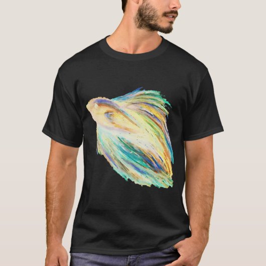 T-shirt betta jaune (Devant)