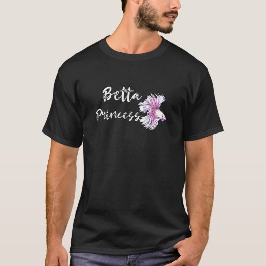T-shirt Betta Princesse Siamese Lutte Poisson Betta Splend (Devant)