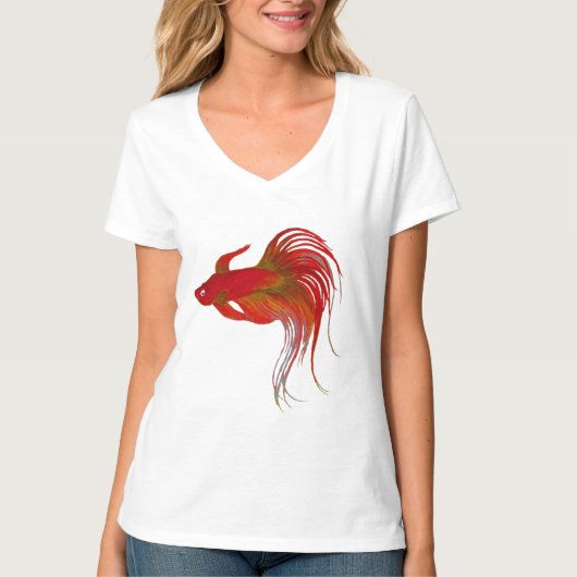 T-shirt Betta rouge (Devant)