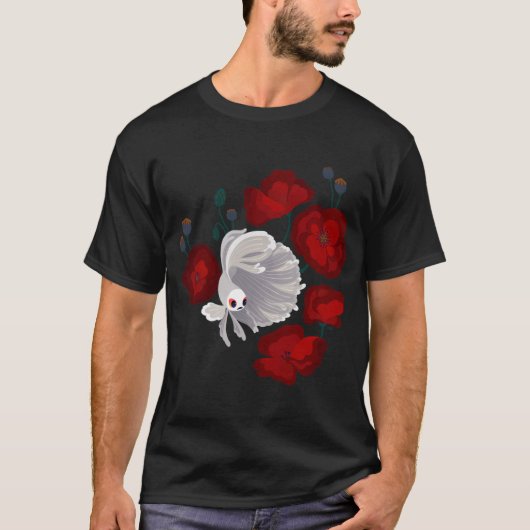 T-shirt Bettas et Pavots (Devant)