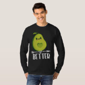 T-shirt Better Half Couple Sliced Avocado Valentine's Day (Devant entier)