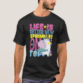 T-shirt Better with Sprinkles on Top Bakery Donut Cake Bak (Devant)