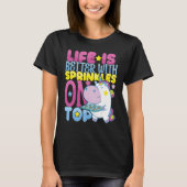 T-shirt Better with Sprinkles on Top Bakery Donut Cake Bak (Devant)