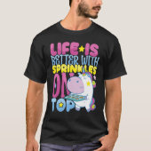 T-shirt Better with Sprinkles on Top Bakery Donut Cake Bak (Devant)