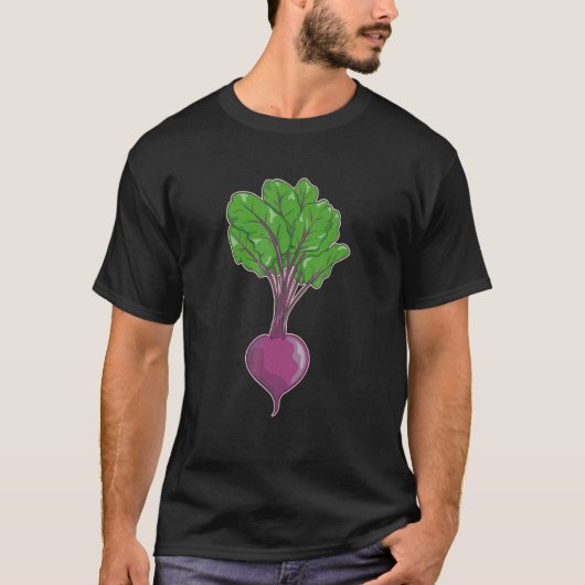 T-shirt betteraves vectorielles (Devant)