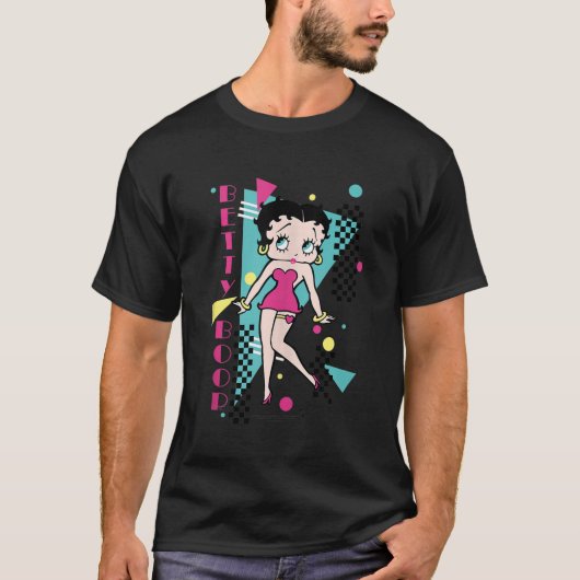T-shirt Betty Boop Booping 80s Style Débardeur (Devant)