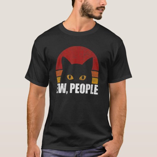 T-shirt Beurk les gens Chat (Devant)