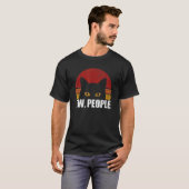 T-shirt Beurk les gens Chat (Devant entier)