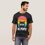 T-shirt Beurk les gens chat chat (Devant entier)