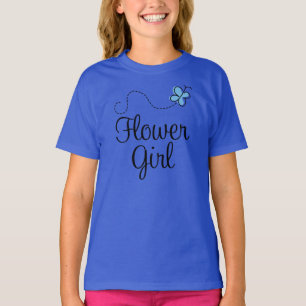 T-shirt Beurre Bleu mignon Fleur Fille Tee