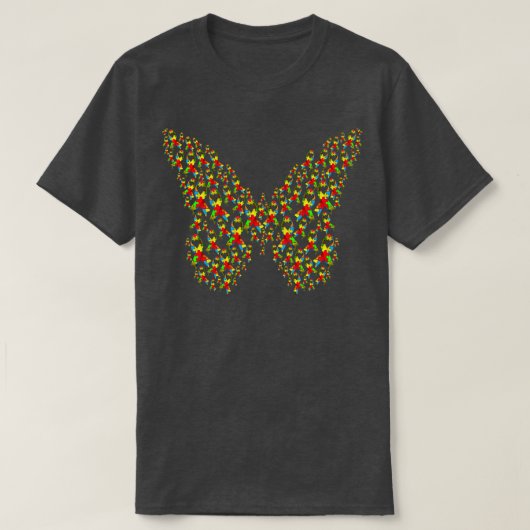 T-shirt Beurre cardiaque du ruban autiste (Design devant)
