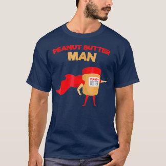 T-shirt Beurre d'arachide Homme Funny Superhero