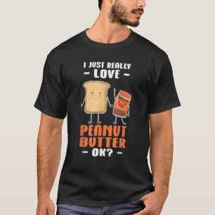 T-shirt Beurre D'Arachide J'Aime Vraiment Beurre D'Arachid