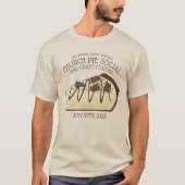 T-shirt Beurre d'arachide tranche de tarte dessert Vente d (Devant)