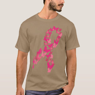 T-shirt Beurre rose Ruban Cute Cancer du sein Sensibilisat