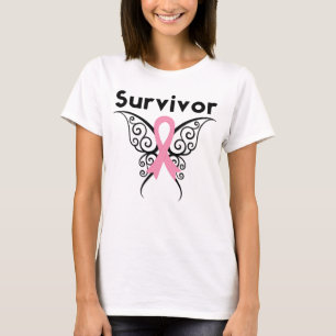 T-shirt Beurre Tribal Survivant du cancer du sein