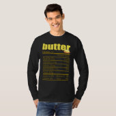 T-shirt Beurre Valeur nutritive Thanksgiving Noël (Devant entier)