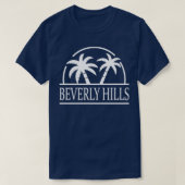 T-shirt Beverly Hills California Palm Trees Graphic (Design devant)
