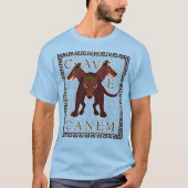 T-shirt Beware of Dog "Cave Canem" Greco-Roman Image (Devant)