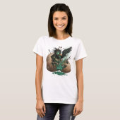 T-shirt Bewitched Raven in Eggshell (Devant entier)