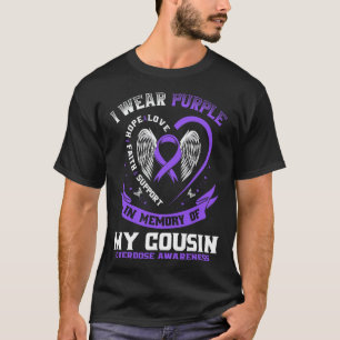 T-shirt bewustzijn overdosis ter nagedachtenis aan