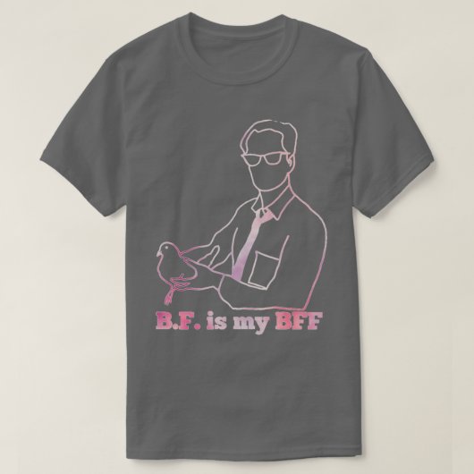 T-shirt BF Skinner is my BFF pink (Design devant)