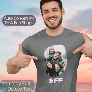 T-shirt BFF Best Friends Forever Besoin Texte Photo Person