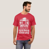 T-shirt BFF Bière Amis Pour Toujours J'Artisanat Bière Boi (Devant entier)