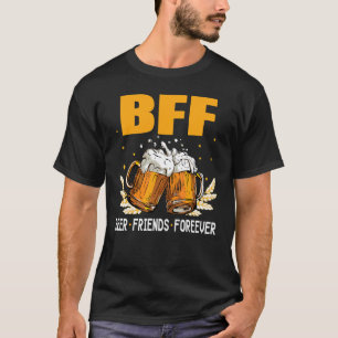T-shirt Bff Bière Amis Pour Toujours La Fête De Bachelor E